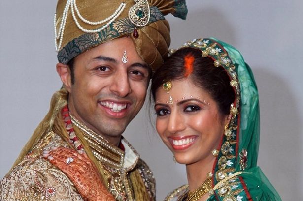 Shrien Dewani and Anni Dewani on their wedding